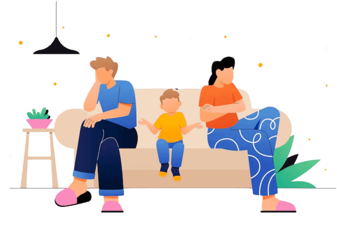 A supportive parent talking with their child, representing the positive outcomes of completing a court-ordered parenting course.