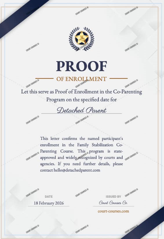 Proof of Enrollment Letter